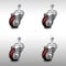 Service Caster 3 Inch SS Maroon Polyurethane Wheel Swivel 1/2 Inch Threaded Stem Caster Set SCC SCC-SSTS20S314-PPUB-MRN-121315-4 - alternate 1
